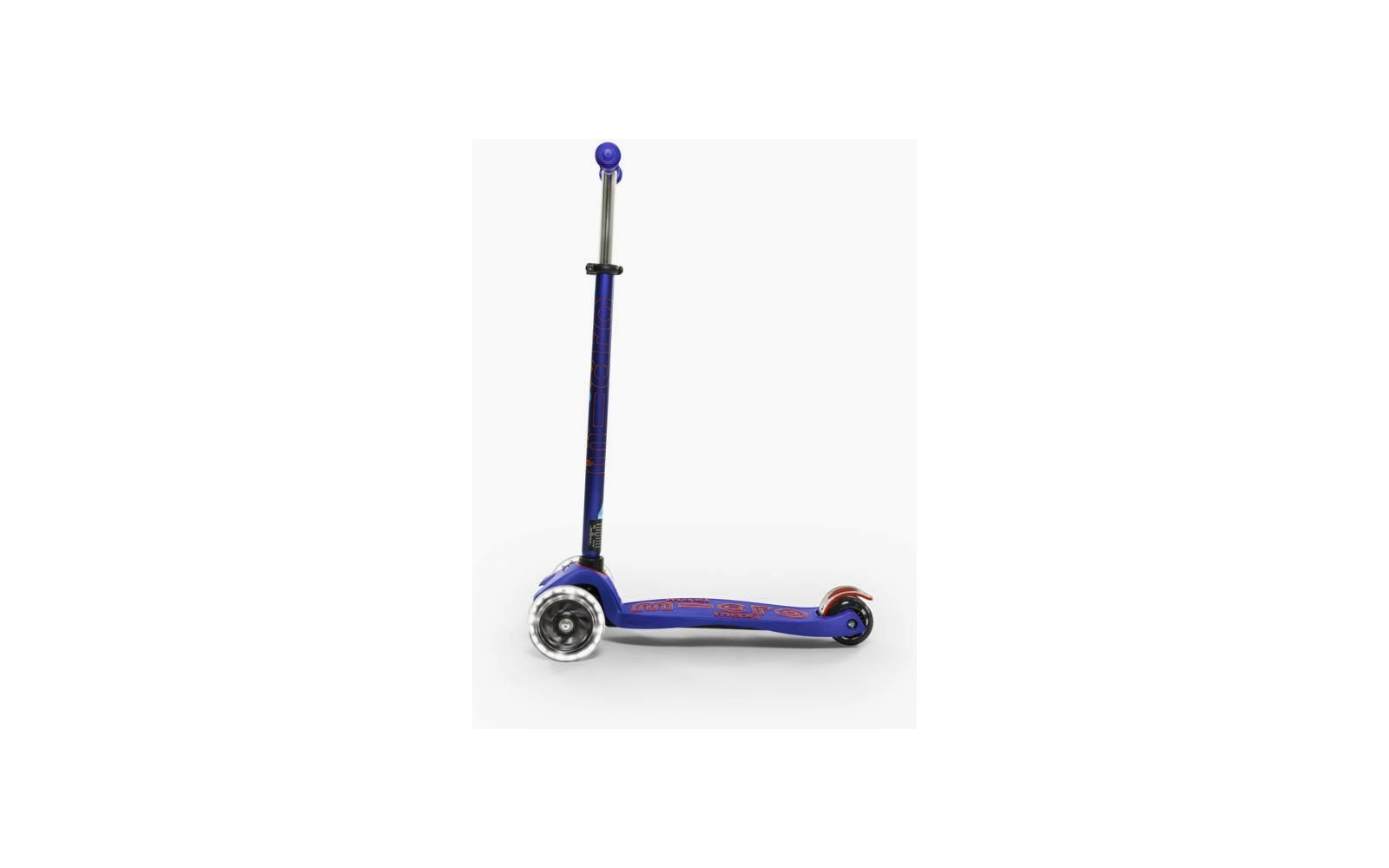 Micro Maxi Deluxe LED Kinder Kickboard Rot