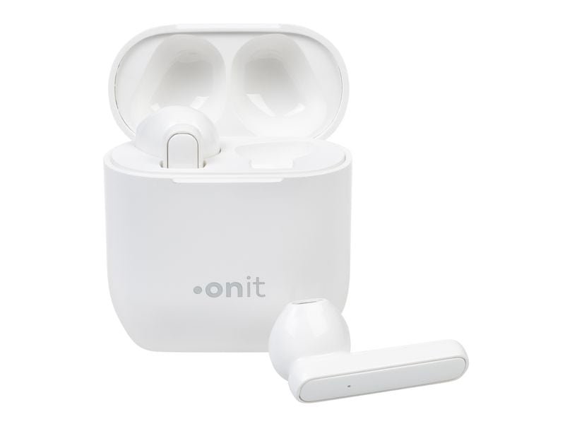 onit True Wireless In-Ear-Kopfhörer Entry Weiss Kabellose Kopfhörer mit Mikrofon für den Lifestyle-Einsatz