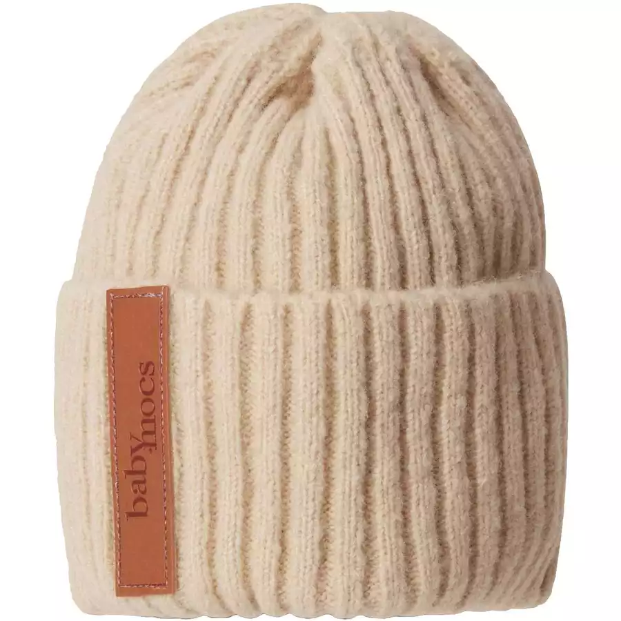 BabyMocs Mütze Vegan beige