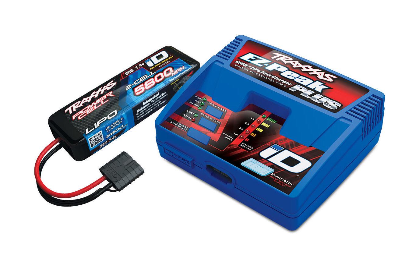Ladegerät Combo EZ-Peak Plus & 1x LiPo-Akku 2S 5800 mAh<br>40-W-Ladegerät inkl. LiPo-Akku