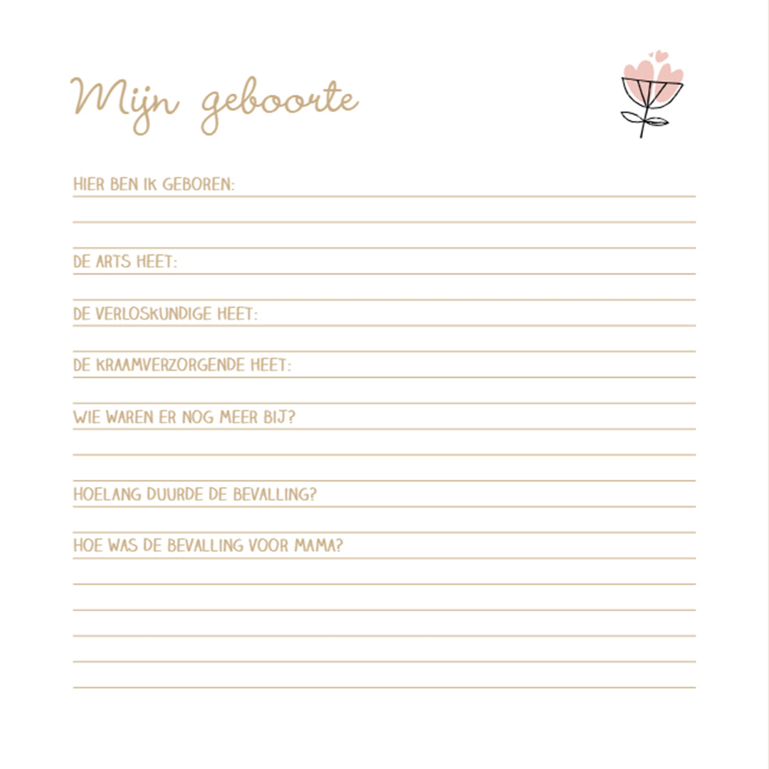 Image books invulboek baby's eerste jaar