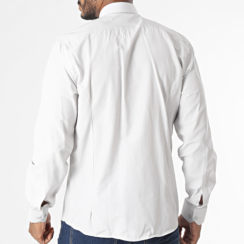Chemise Manches Longues Gris