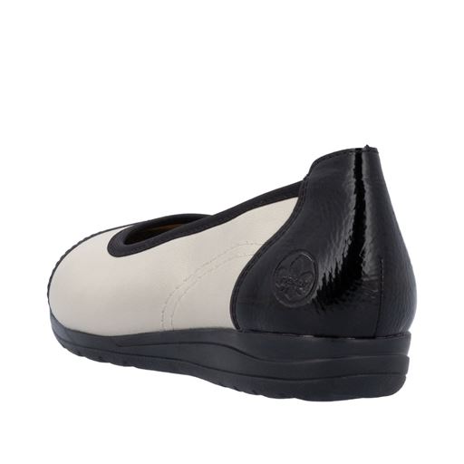 Rieker Ballerinasko, Black/Kreide, 42