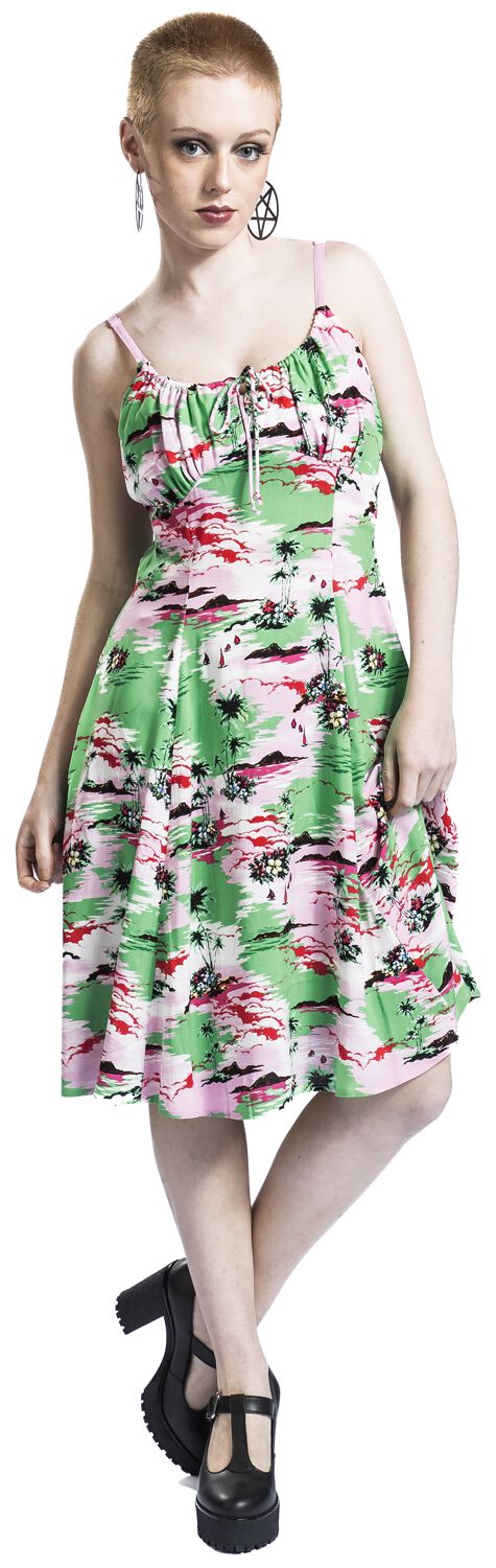 Kai Knee Dress | Hell Bunny Robe mi-longue