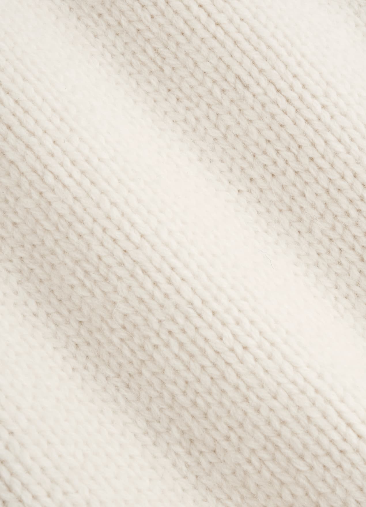 Cardigan oversize Merino blanc cassé