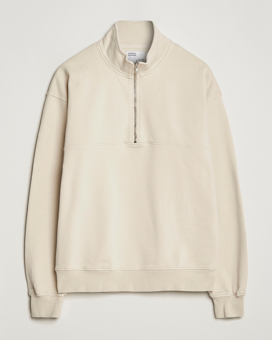 Colorful Standard Classic Organic Half-Zip Ivory White