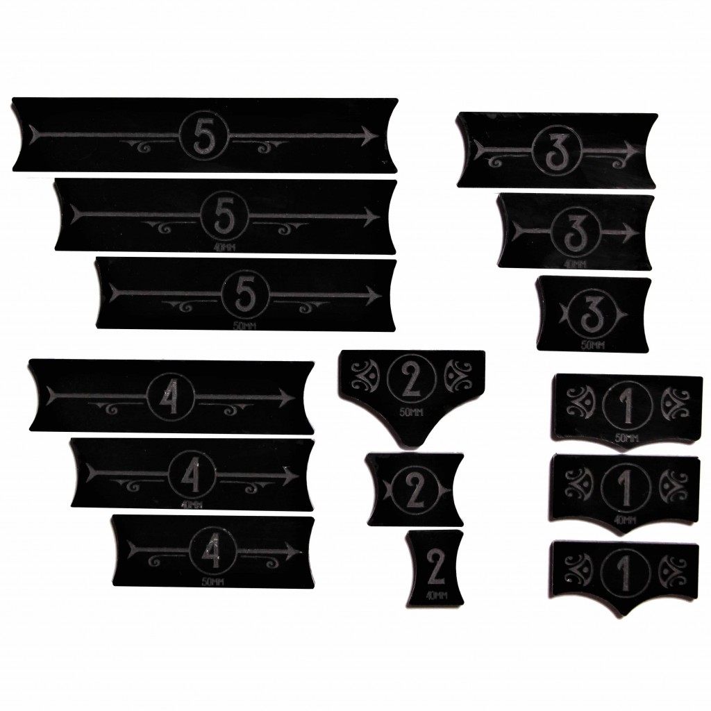 Malifaux M3E Movement Templates