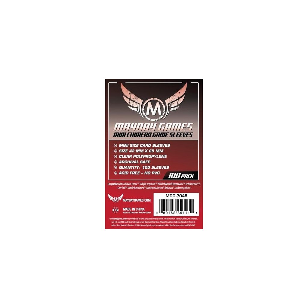 Mayday - Mini Chimera Sleeves - 43x65mm - 100p