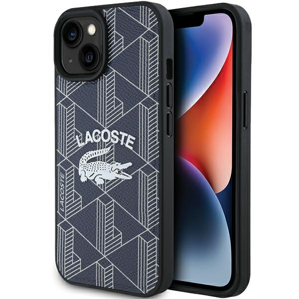 iPhone 15 MagSafe Hardcase Monogram Vintage Logo Hülle (LCHMP15SPIGV) - Navy (Blau)