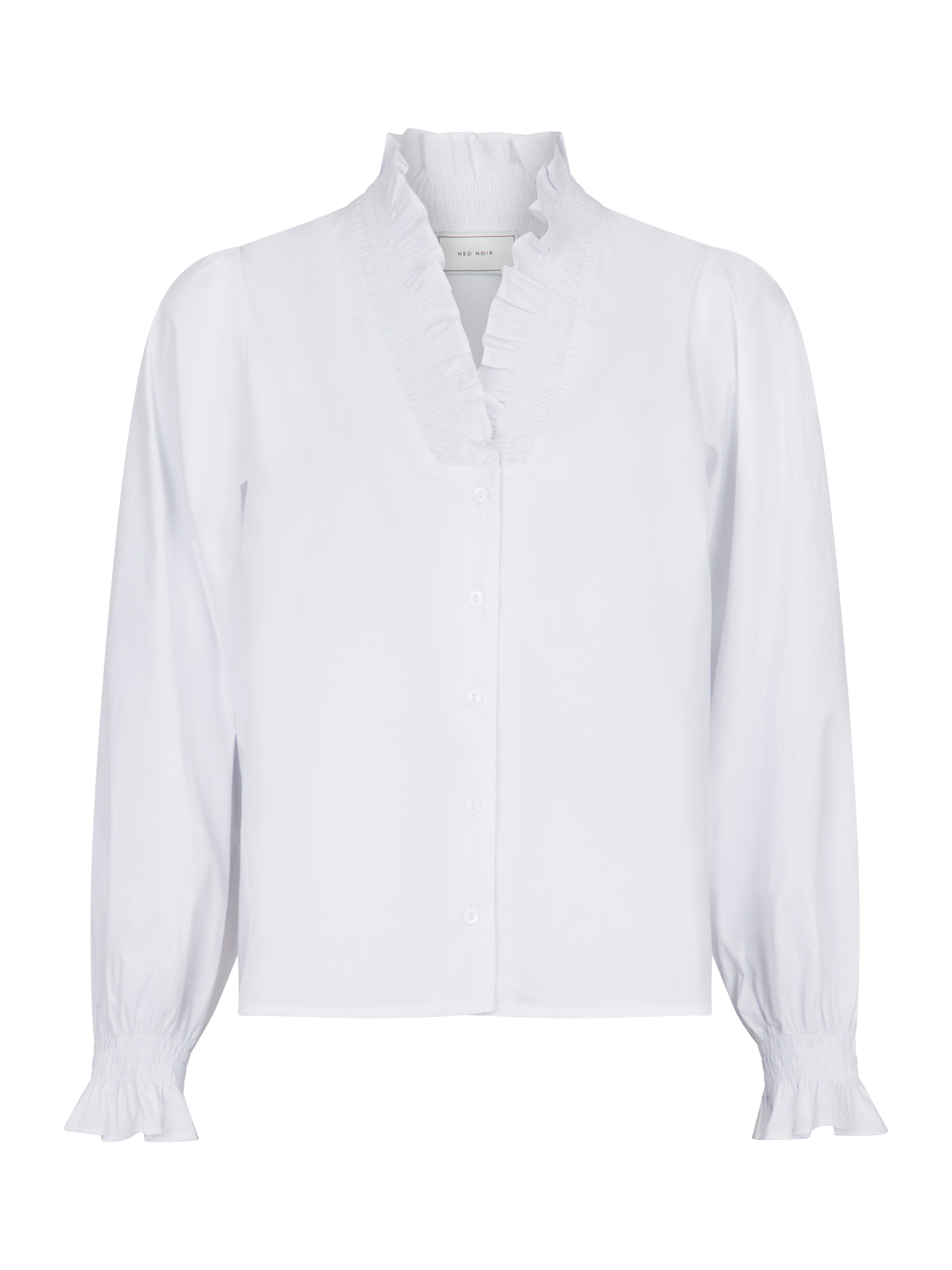 Neo Noir  Brielle Solid skjorte - hvid