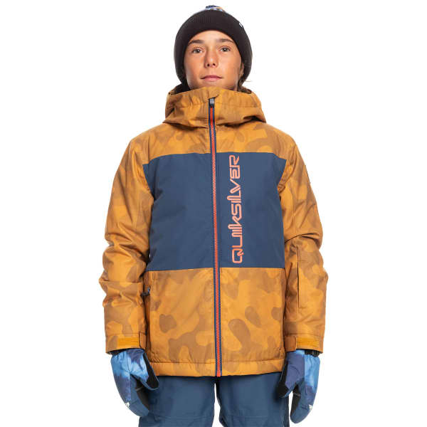 Veste de ski QUIKSILVER SIDE HIT YTH B SNJT BUCKTHORN BROWN FADE OUT CAMO