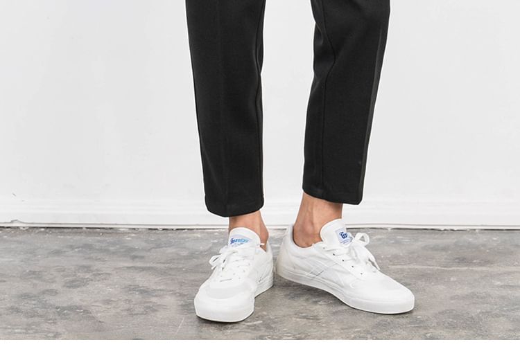 Wewewow - Mid Rise Plain Cropped Tapered Pants