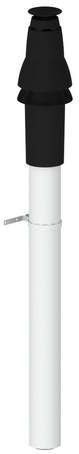Burgerhout - Skyline 3000 - Dakdoorvoer - Zwart - HR 80/125 Verlengd
