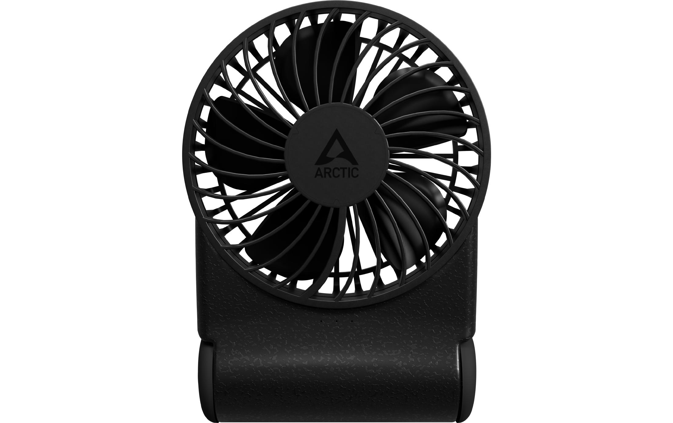 USB-Ventilator Summair2Go SchwarzWiederaufladbarer Taschenventilator mit Standfuss