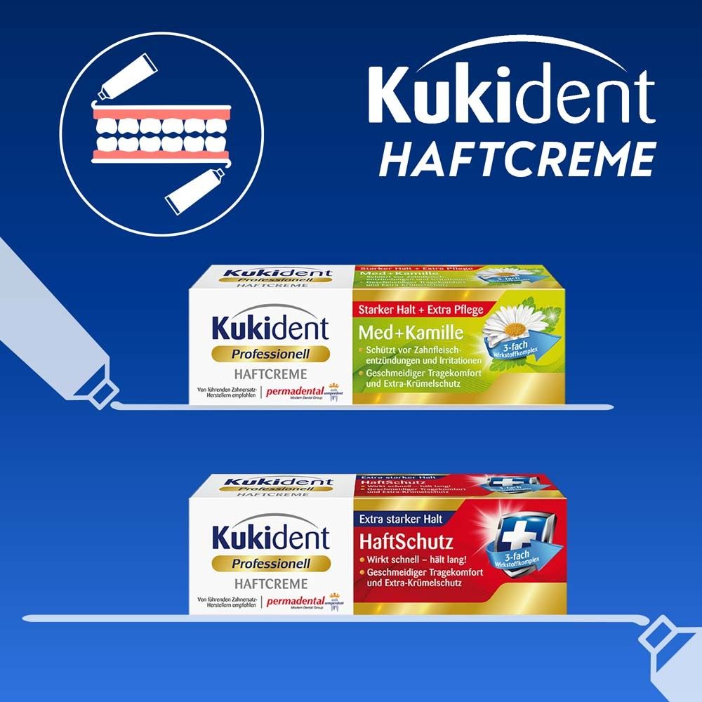 Kukident Professionell Haftcreme Med + Kamille