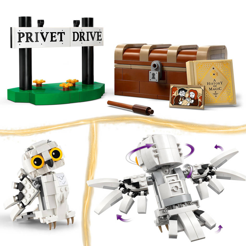 Leuke set met herkenbare onderdelen en karaktersHedwig bij Ligusterlaan Rollenspellen Bouwpakket met Speelgoed Uil 76425
