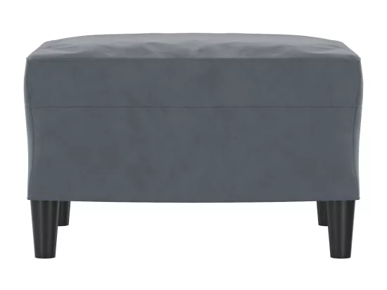 Repose-pied Gris foncé 60x50x41 cm Velours