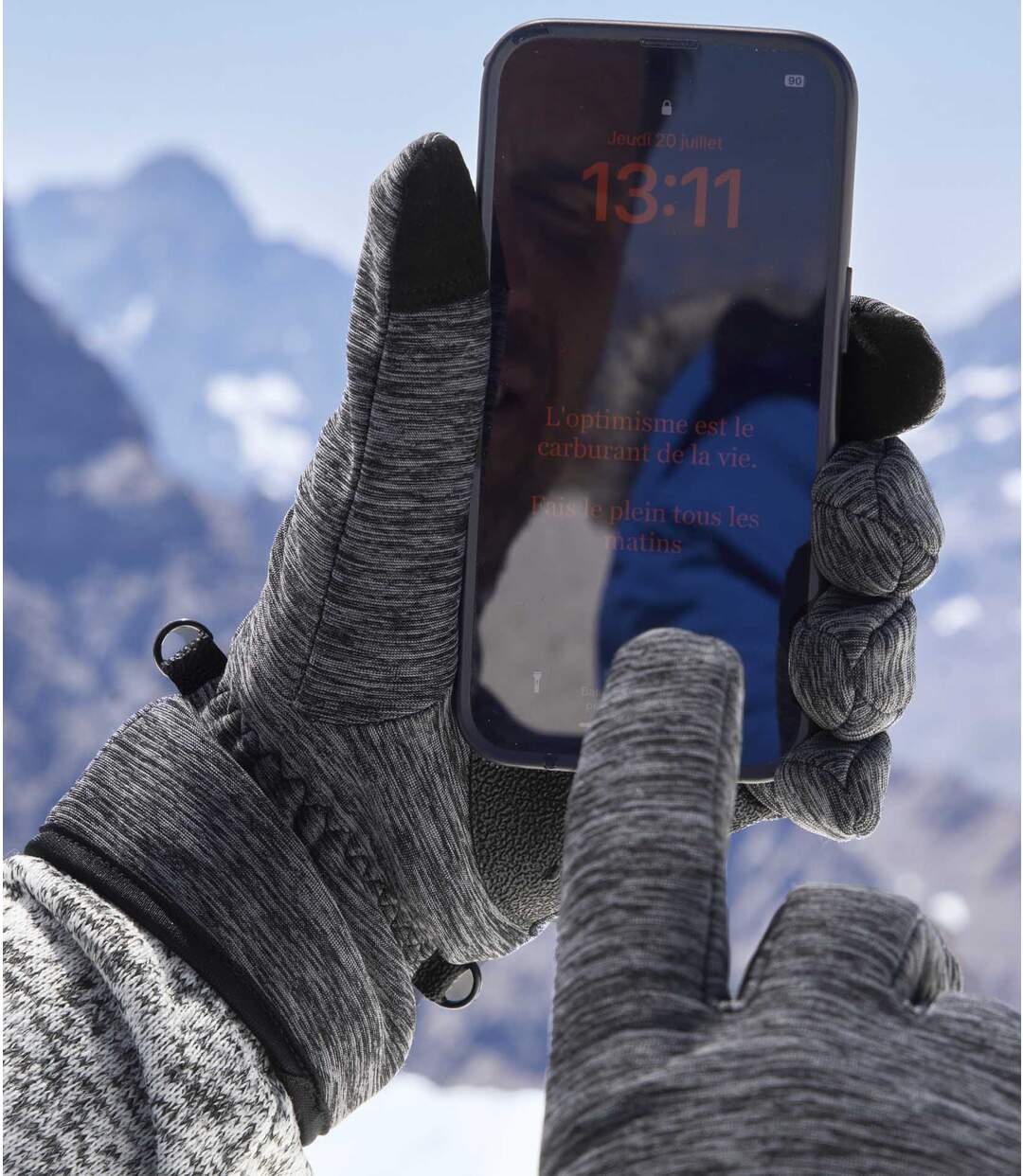 Gants Tactiles Doublés Polaire