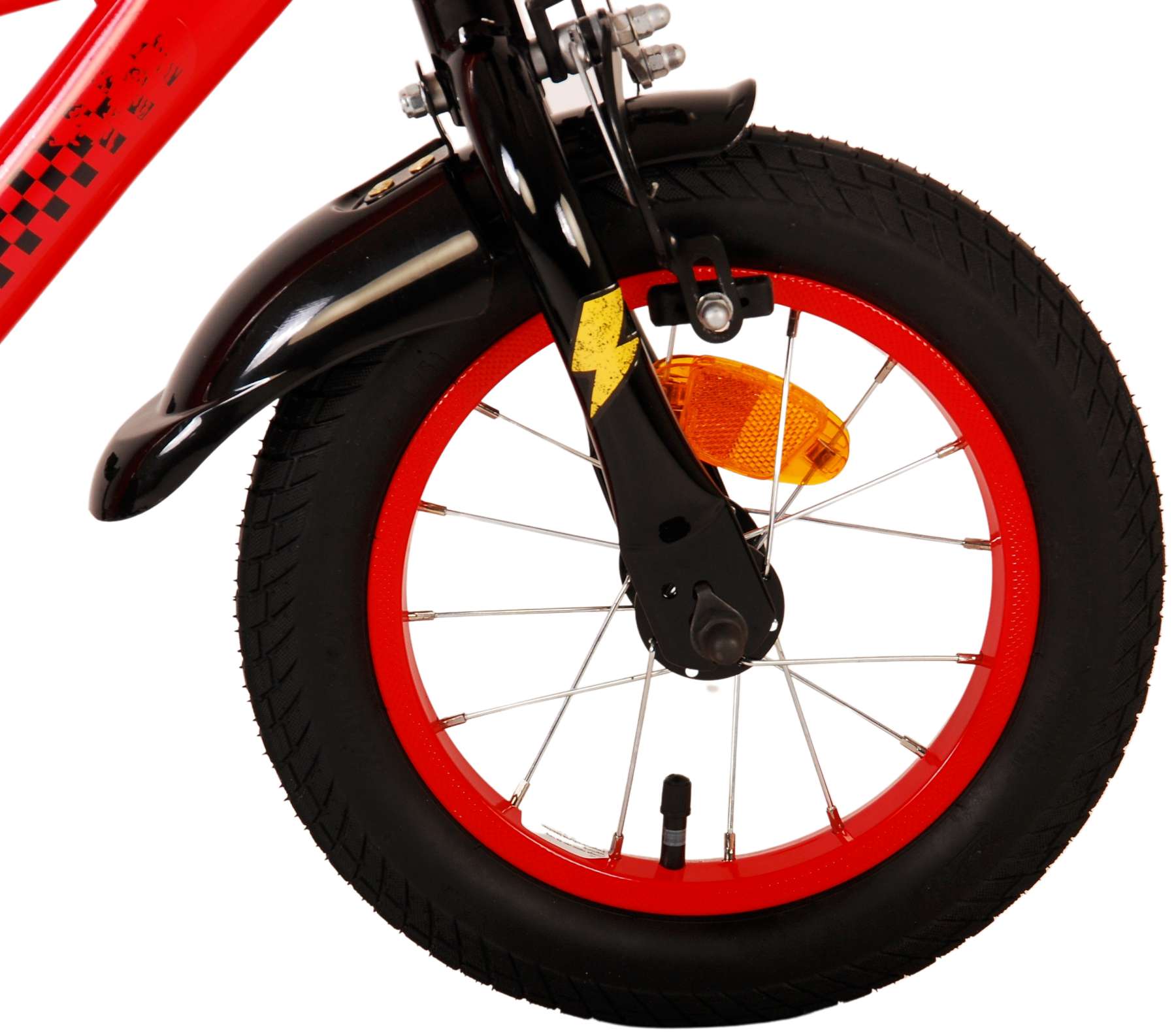 Kinderfahrrad Disney Cars für Jungen 12 Zoll Kinderrad in Rot