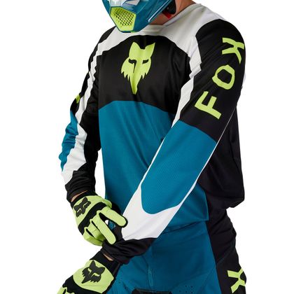 Maillot cross Fox 180 - NITRO 2024 - Bleu