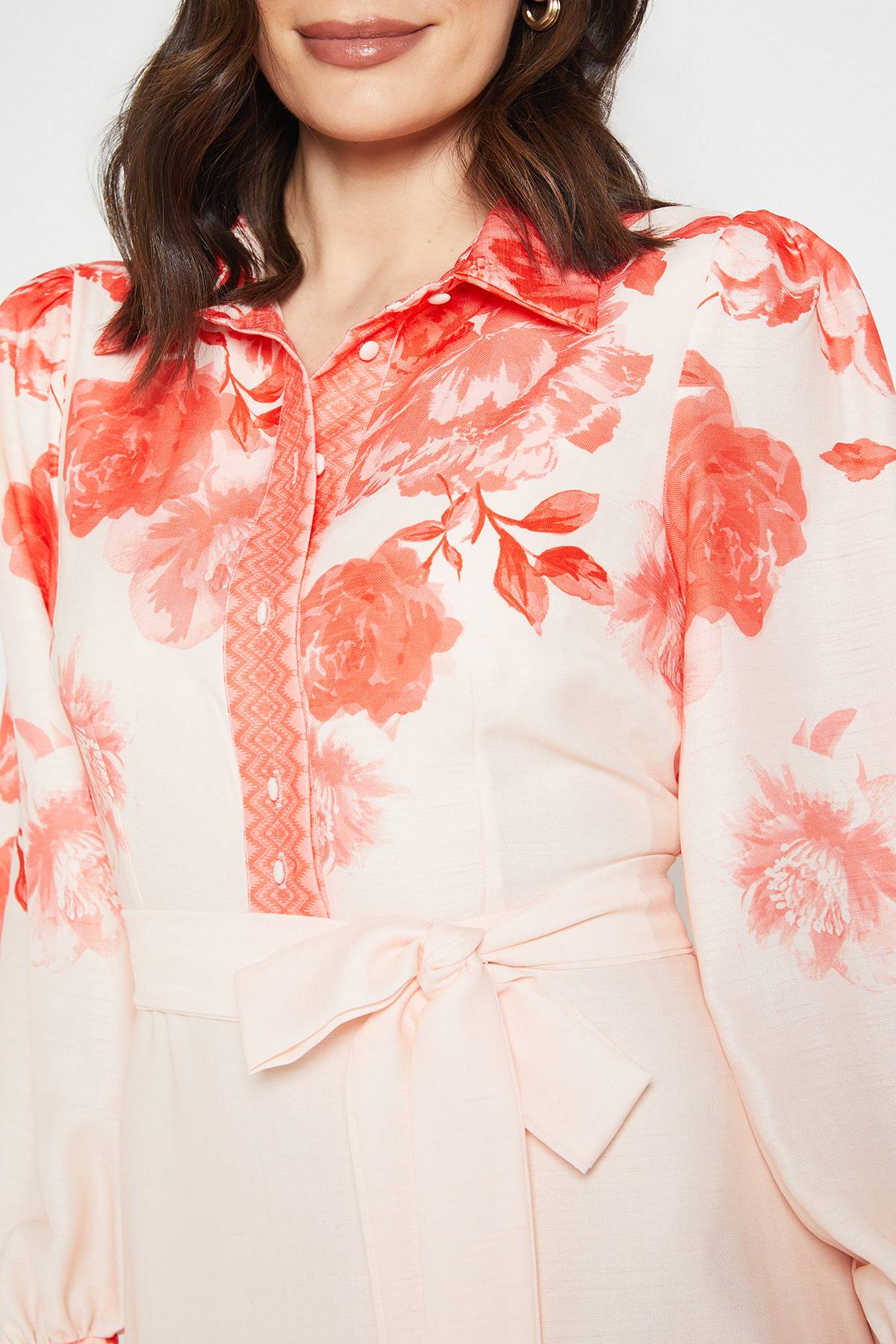 Wallis Robe Chemise Western Florale D'été