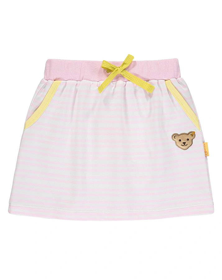 Rock HELLO SUMMER GIRL gestreift in rosa