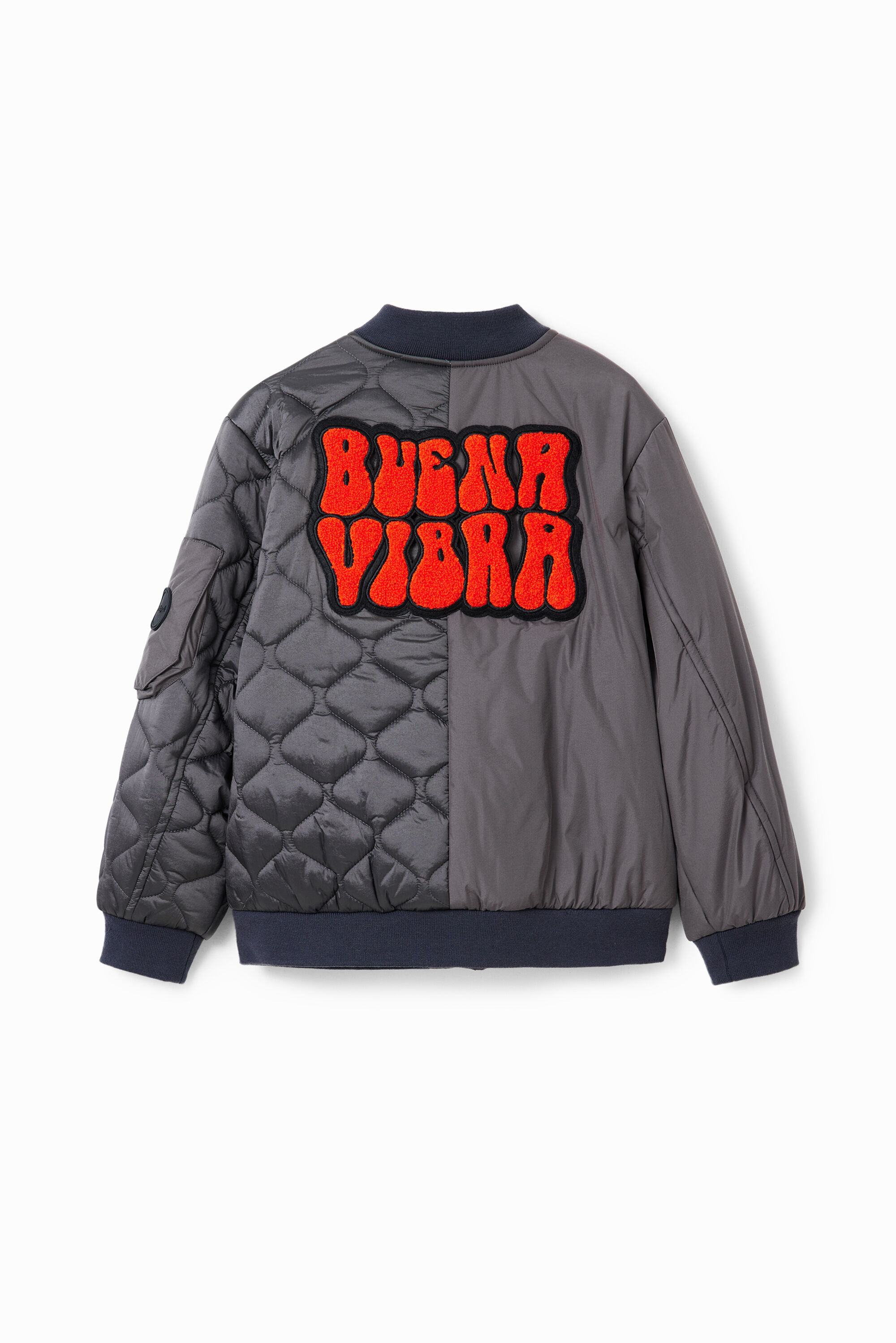 Bomber matelassé patch