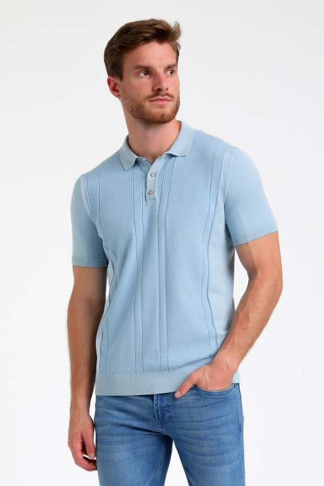 Gabbiano blauwe heren polo