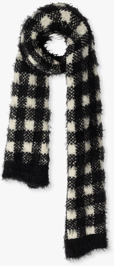 LIU JO zwarte liu jo sjaal check scarf/shawl