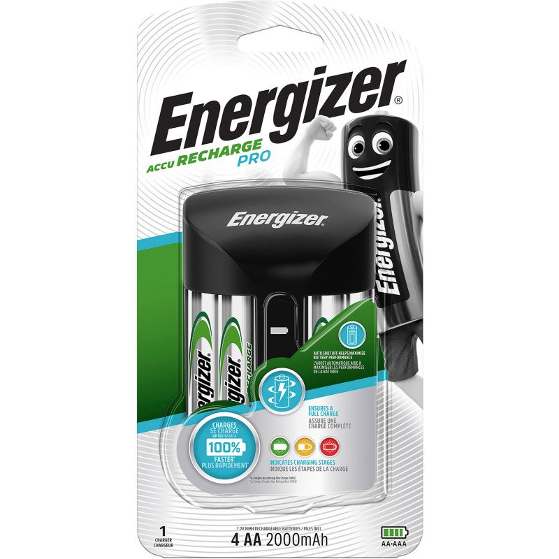 Energizer chargeur de 4 piles accus AA/HR6