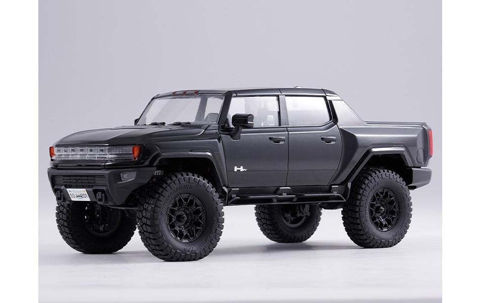 Scale Crawler FCX18 Hummer EV Schwarz, 1:18, RTR<br>Detailgetreues Hummer EV Scale RC Modell