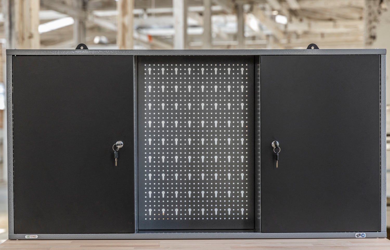 Ondsi24 Gereedschapskast 120 cm Zwart, Werkplaatskast, Kast