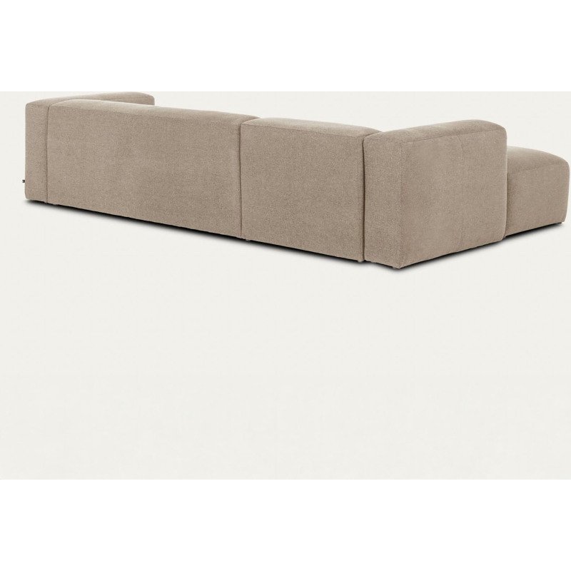 Canapé Blok 4 places méridienne gauche beige 330 cm