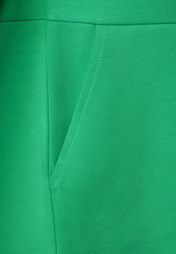 Big Kragen Sweatkleid - celery green