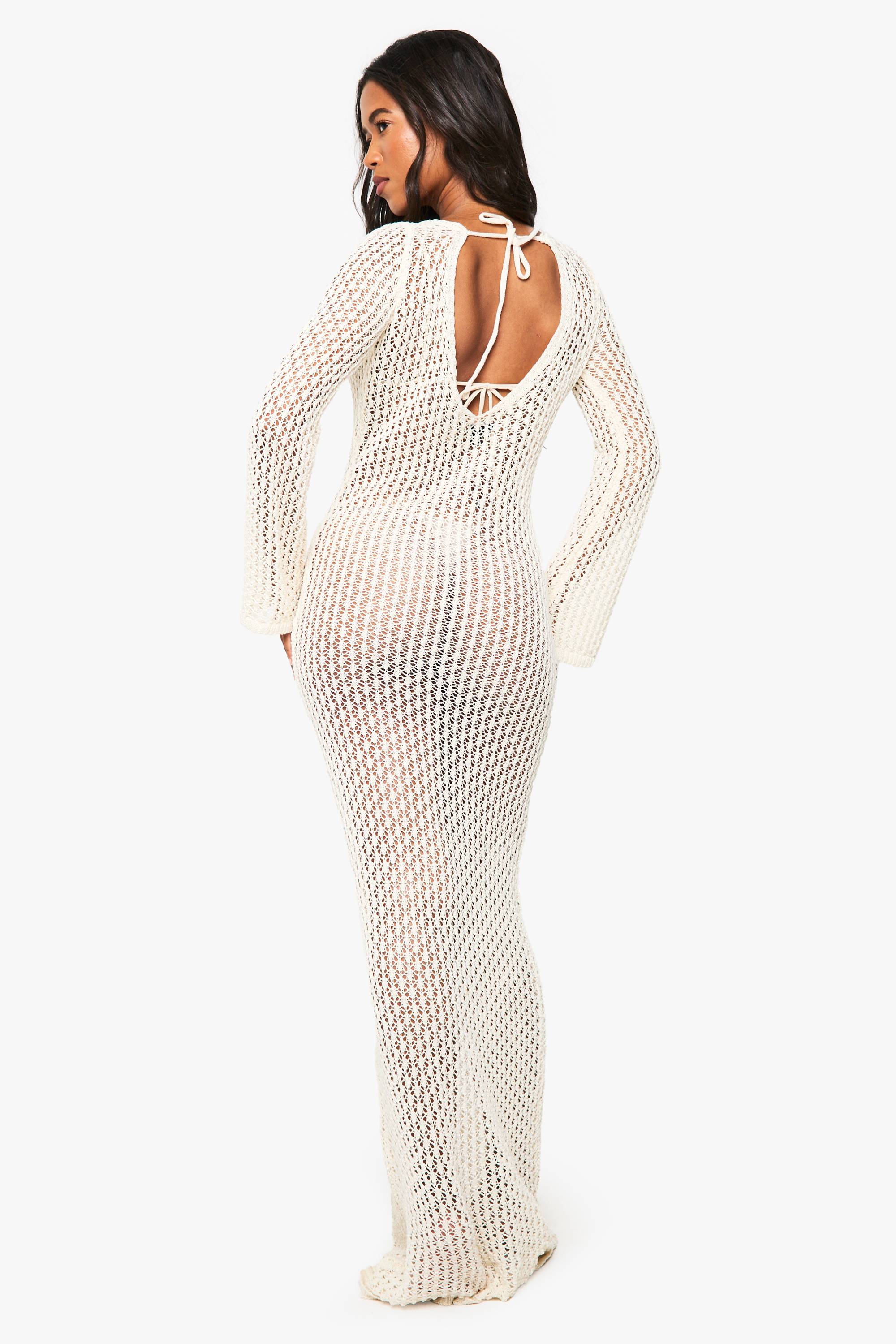 boohoo Robe de plage maxi en crochet