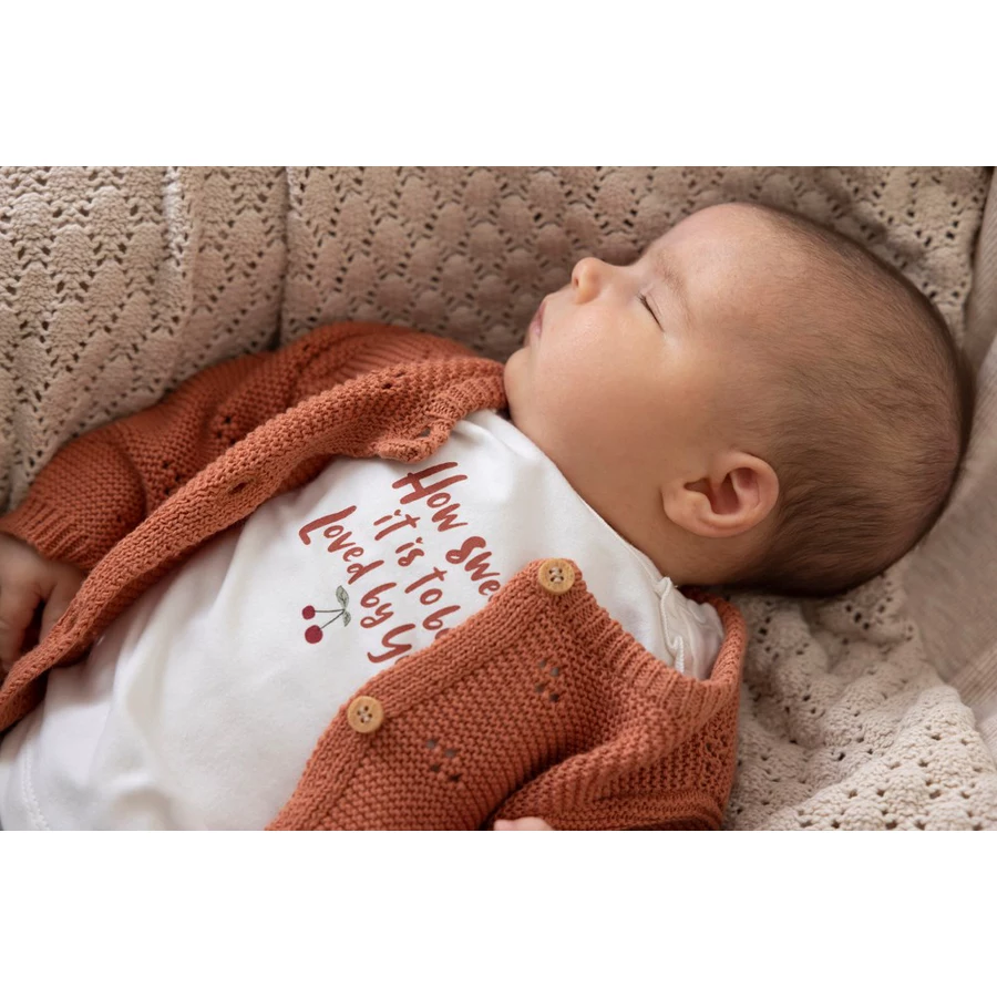 Feetje Langarmshirt Cherry Offwhite