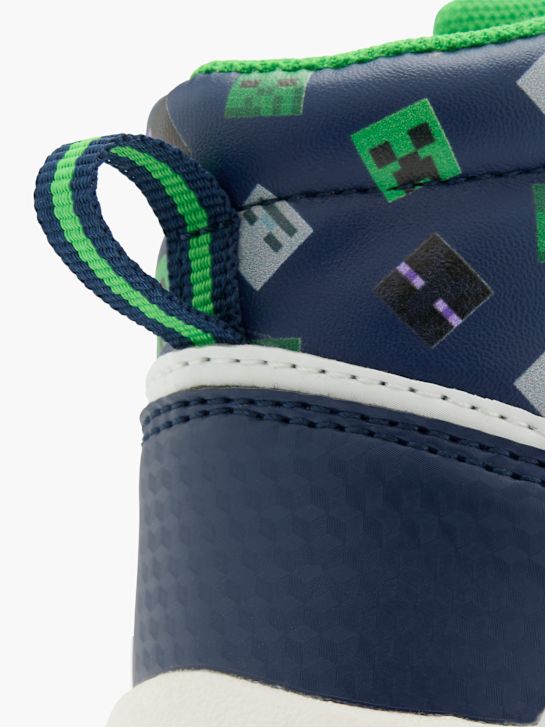 Minecraft Hoher Sneaker Blau