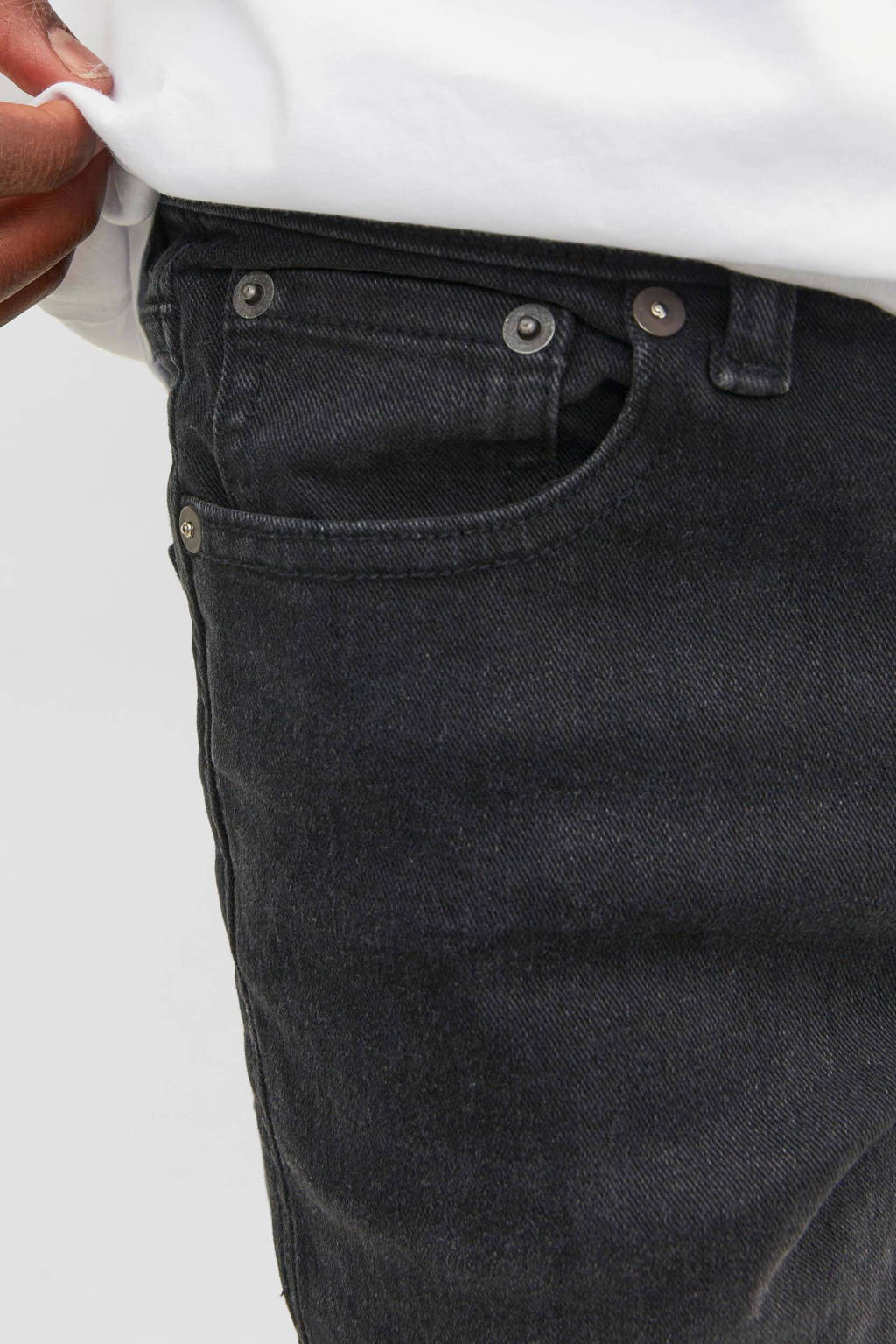 JACK & JONES low waist slim fit jeans JJIGLENN JJORIGINAL black denim