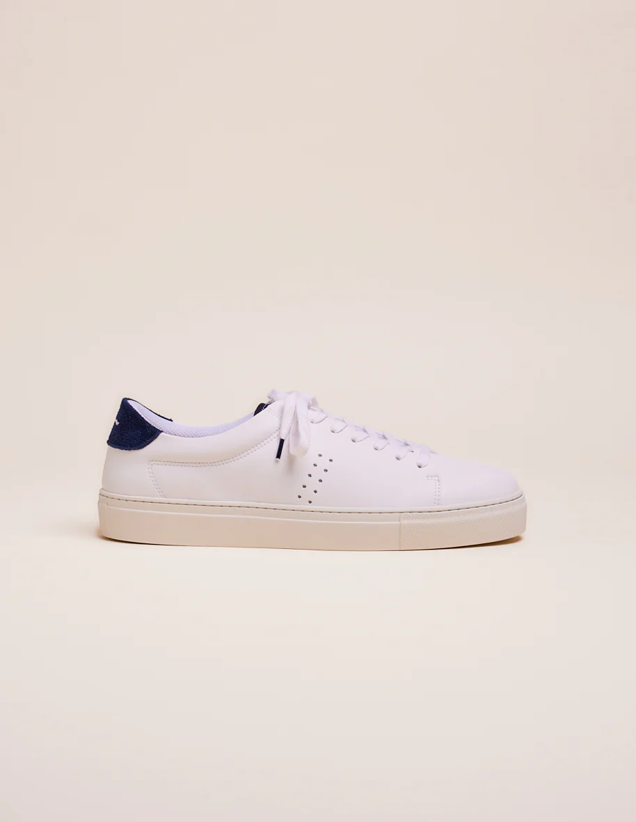 Baskets basses Gabin - Blanc marine