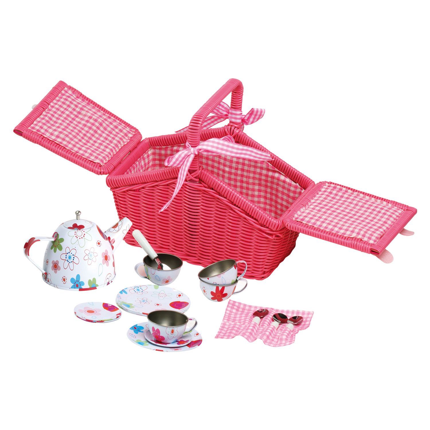 Small Foot-Picknickmand met Servies