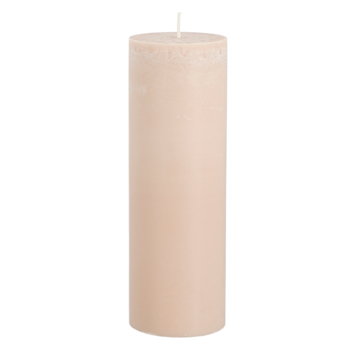 Pilaar kaars lichtroze- h20xd6,8cm