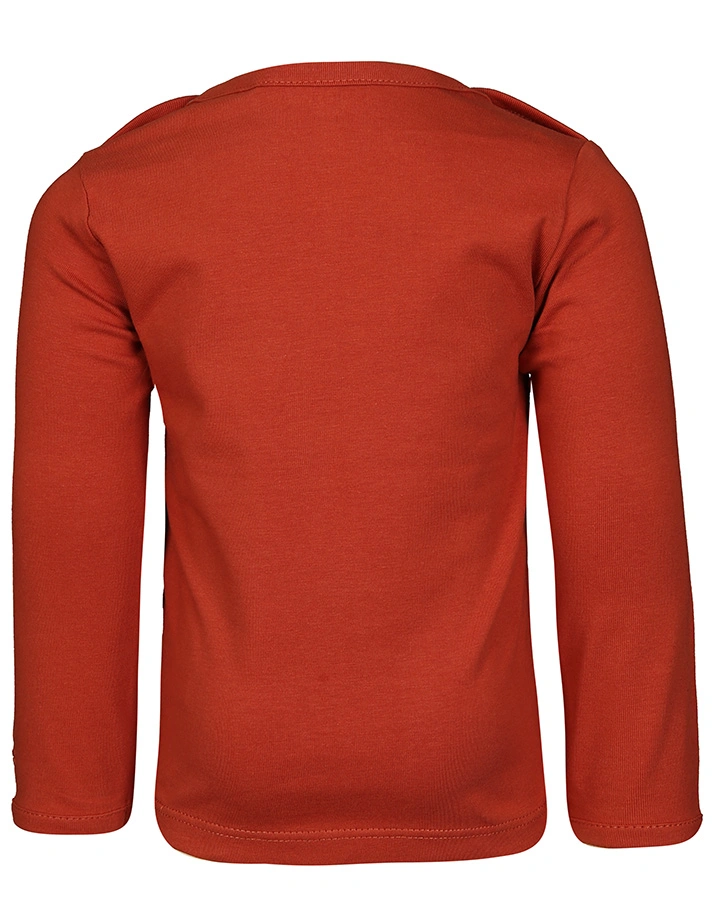 Langarmshirt HESTER – LITTLE ONE in rostrot