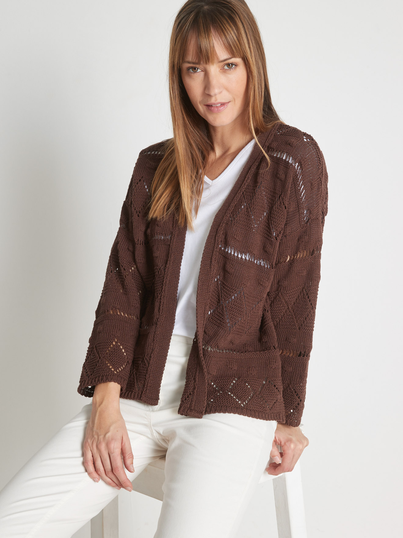 Gilet façon crochet