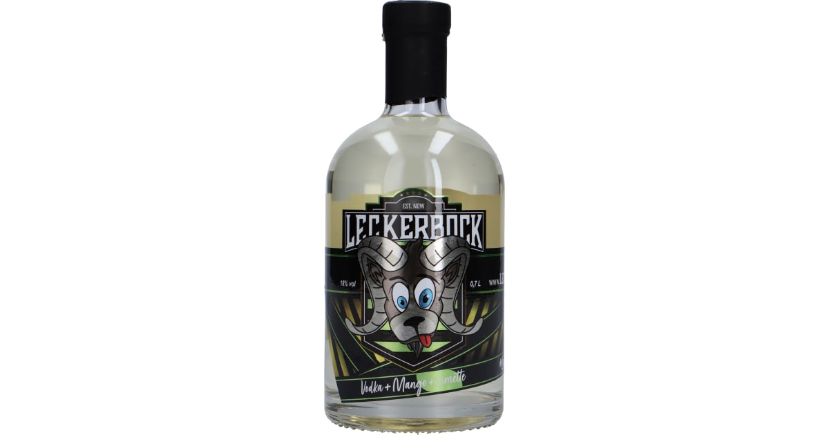 Leckerbock Vodka Mango-Limette 18% (Einweg)