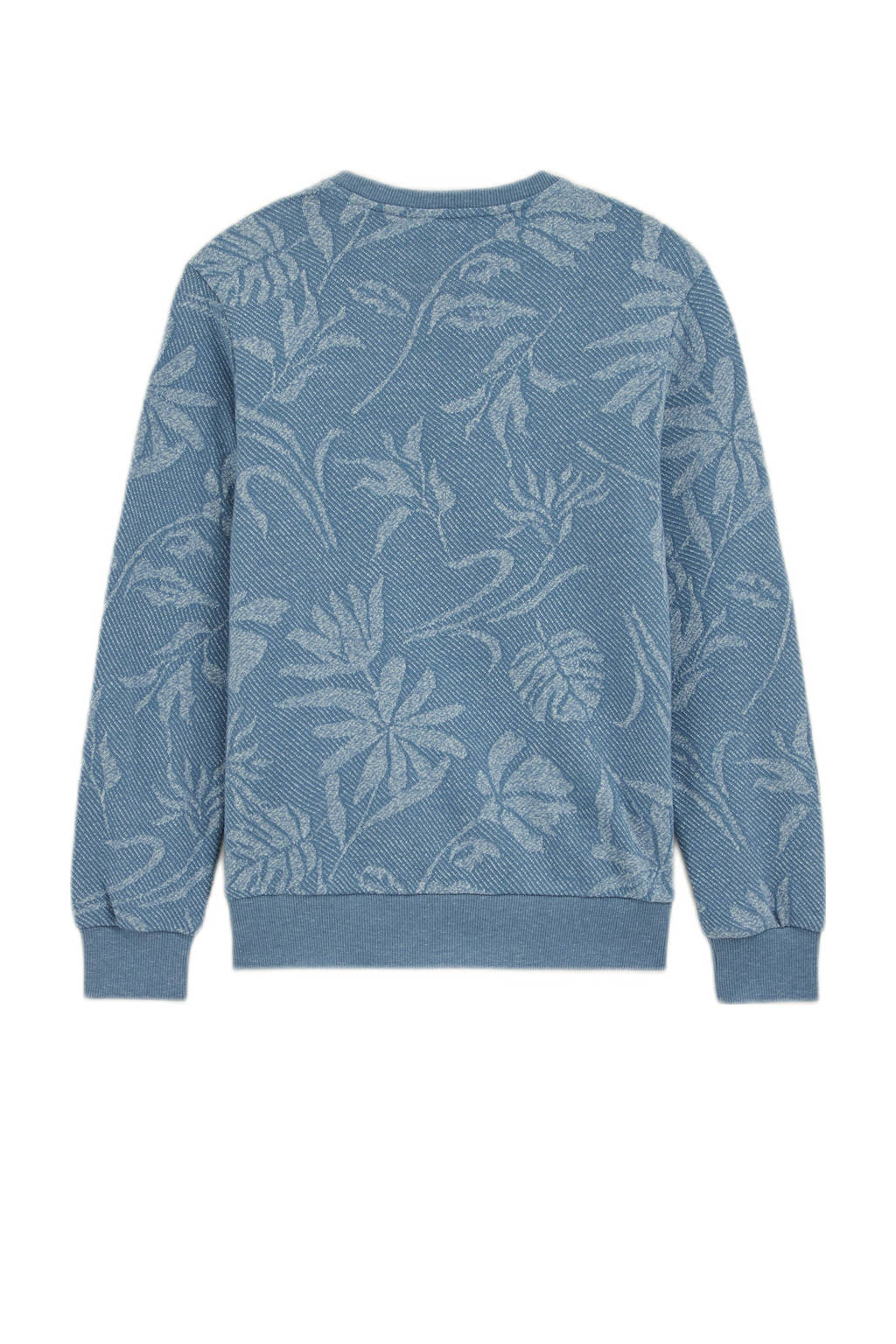 WE Fashion sweater met all over print blauw
