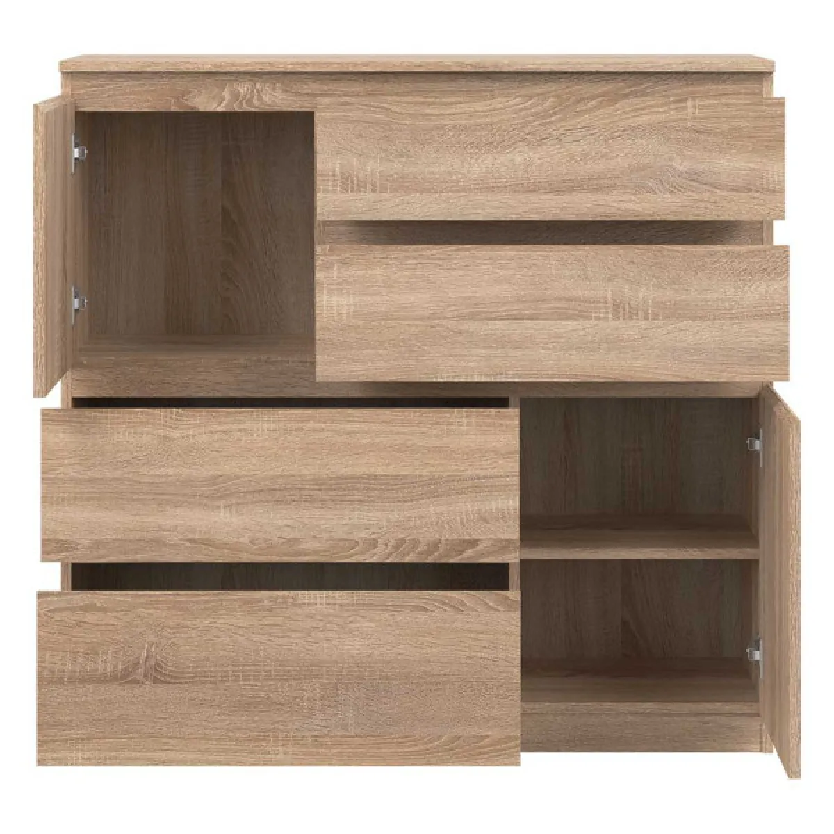 DansMaMaison Commode 4 tiroirs QIZ - Chêne clair