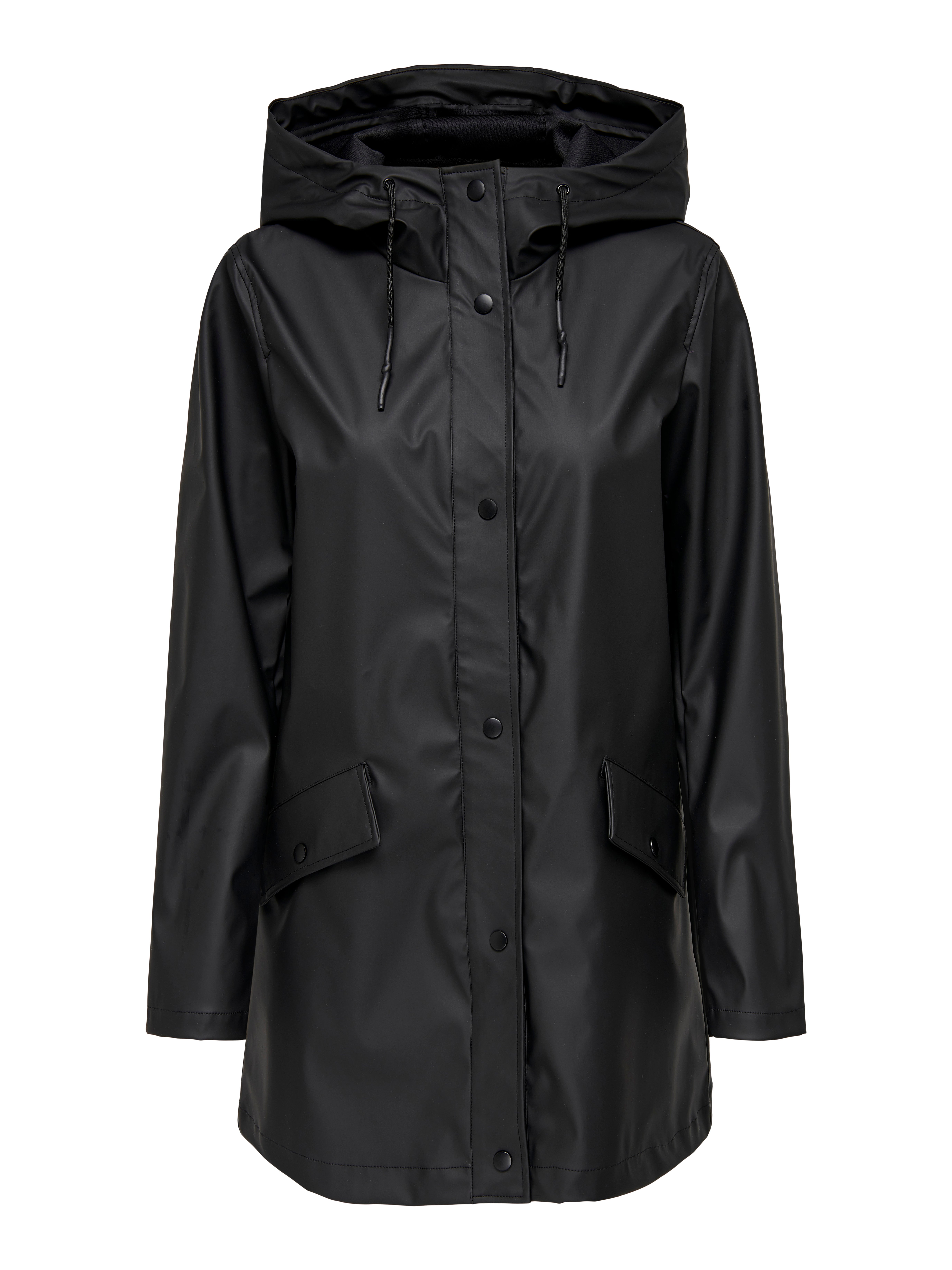 ONLELISA Regenmantel Black