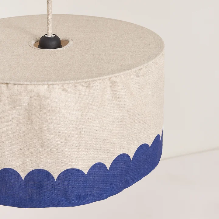 Nobodinoz - Vibes Lampenschirm, Ø 40 cm, Leinen, karminrot