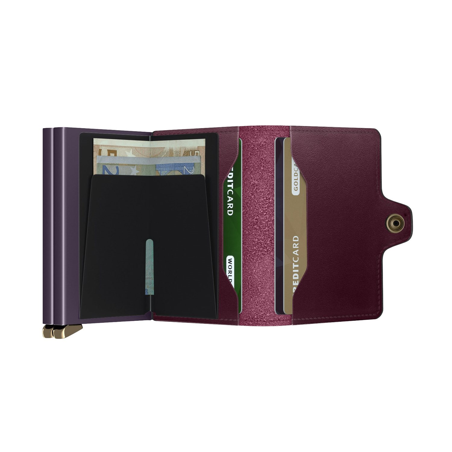 Secrid Twinwallet Portemonnee Dusk bordeaux