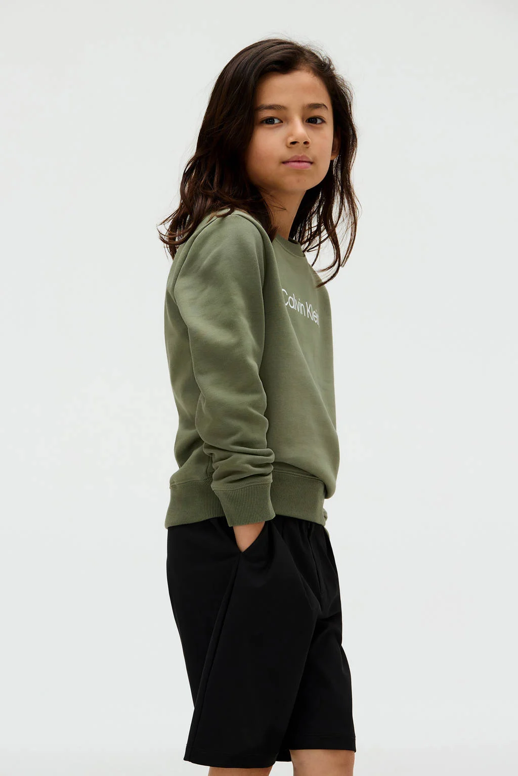 Calvin Klein sweater olijfgroen